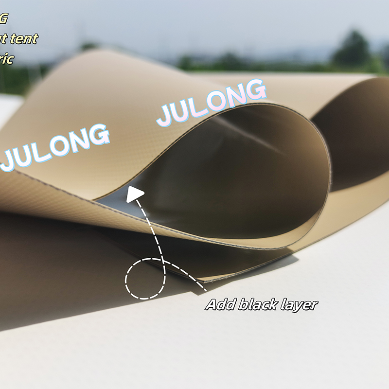 750G PVC 코팅 블록 아웃 천막 텐트 직물